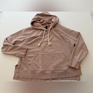 Universal Thread Mauve/Dusty Rose  Zip Hoodie Large Pink Drawstring Sweatshirt